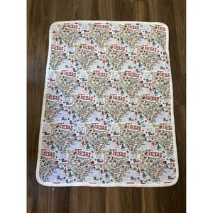 Fish Kiss Texas AOP Baby Blanket 100% Pima Cotton